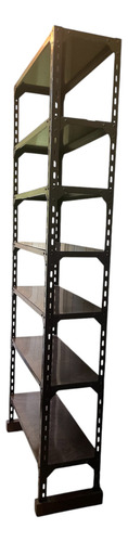 Estanteria Metalica Industrial 7 Estantes 230x32.5x92 Antico Marrón Oscuro (Usado)