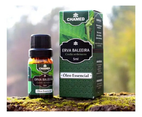 Óleo Essencial Erva Baleeira 5ml Chamed 100% Puro 2 Frascos