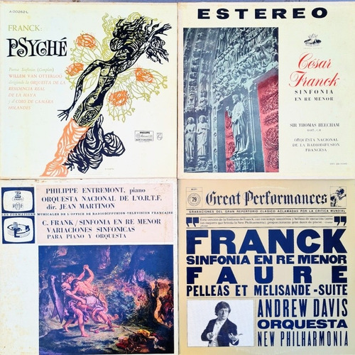 Lote 4 Vinilos Cesar Franck