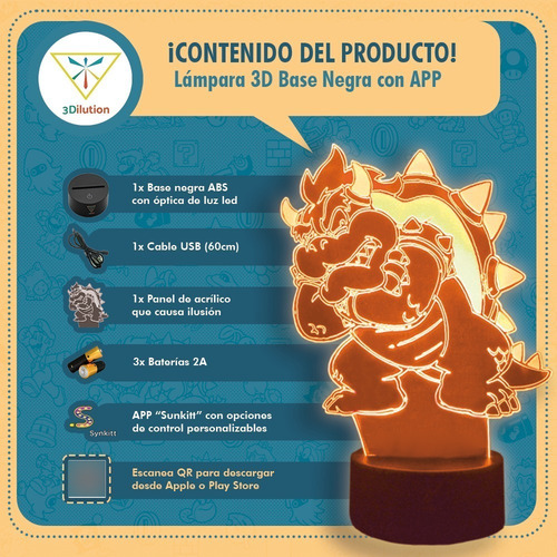 Lámpara 3d App Incluida Star Wars Mini Darth Vader + Pilas