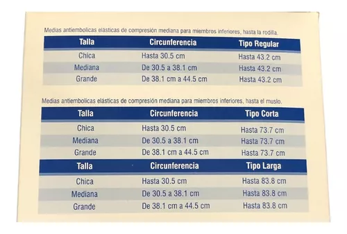 Medias Antiembolicas Protec Tipo Largo Talla Chico Degasa