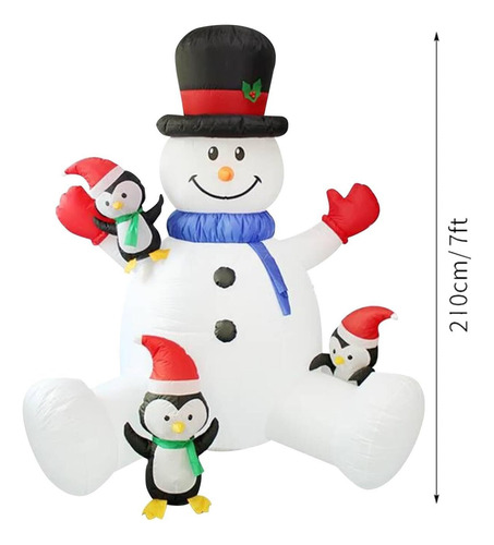 Muñeco De Nieve Inflable De Navidad Juguete De Valla