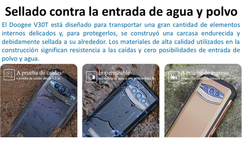 Doogee V30t - Celular Resistente 5g Doble Sim, Dualsim Libre