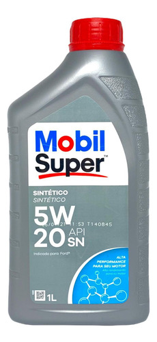 Óleo Mobil Super 5w20 Formula F 100% Sintético