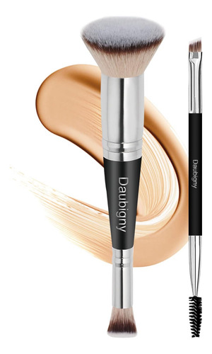 Brochas De Maquillaje Brocha Plana De Doble Punta Para Base