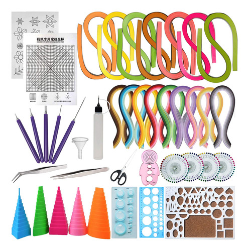 Tira Depapel Herramienta Quilling Color Pluma Arte Para