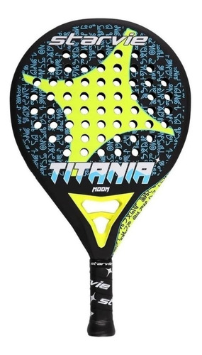 Raqueta de pádel StarVie Titania Moon 2020 color negro/lima/blanco/azul