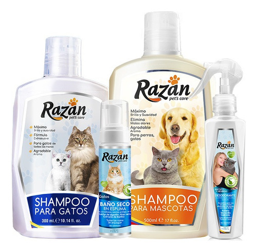 Shampoo + Desodorante Para Gatos 