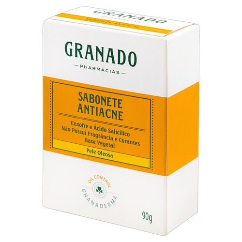Imagem 2 de 4 de Sabão em barra Granado Antiacne Granaderma de 90 g