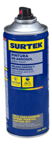 Pintura Spray A E R O S O L 400 Ml Café Ocre Surtek Aes415