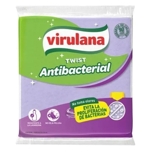 Paño Limpieza Virulana Twist Antibacterial Valerina Suave