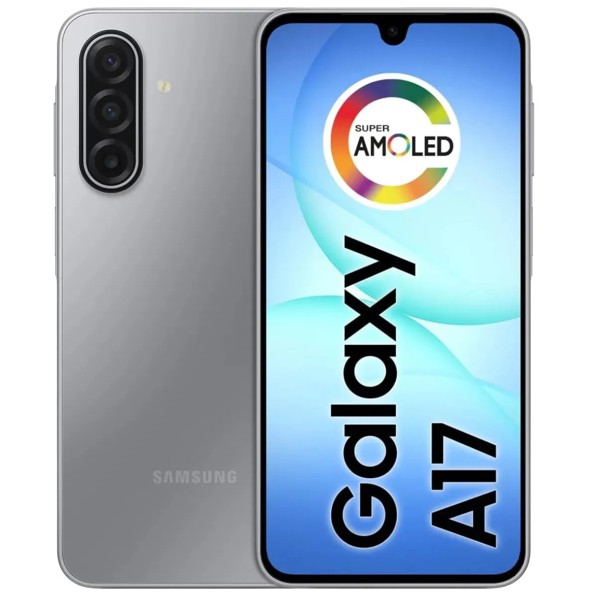 Celular Samsung Galaxy A17 128gb 4gb Ram,câmera De 50mp Tela De 6.7 C/ Nfc, Ip54 - Cinza Com Ia
