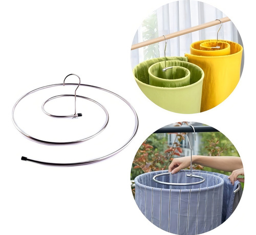 Varal Espiral Inox: Secagem Fácil + Cabide Redondo