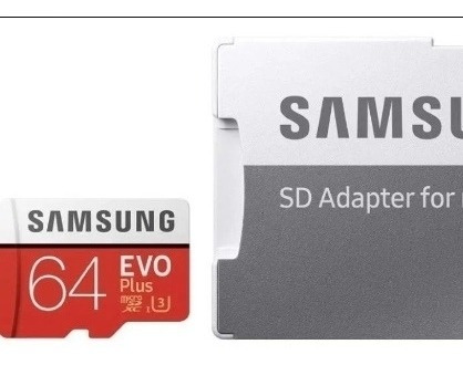 Cartão De Memória Samsung Mb-mc64ga/am Evo Plus Com Adaptado