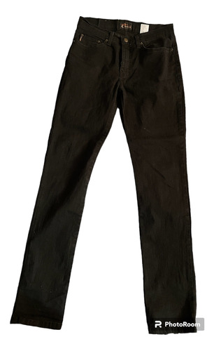 Pantalón De Mezclilla, Marca Cimarrón. Talla 30, Color Negro