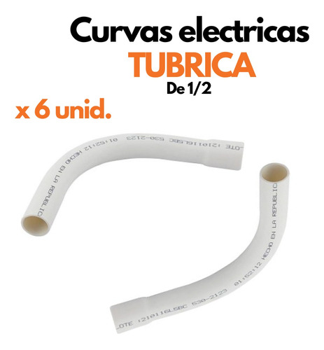 Curvas De Eectricidad 1/2  Tubrica X 6 Unid.