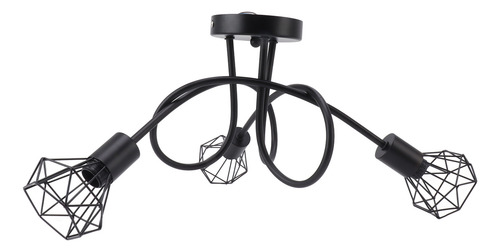Moderno Colgante Led Minimalista En Forma De Jaula De Hierro
