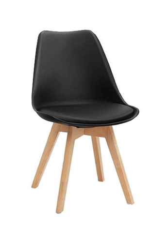 Imagen 2 de 4 de Silla de comedor Garden Life Tulip, estructura color negro, 4 unidades