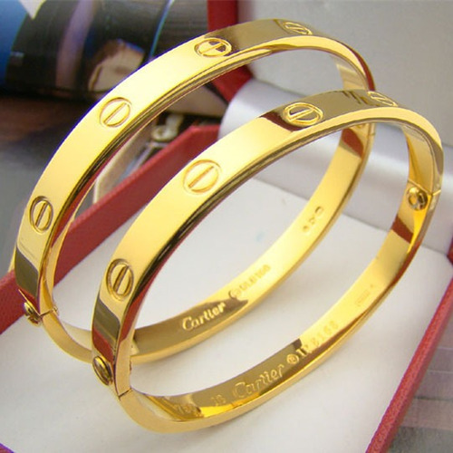 Bracelete Cartier Love Gold - Com Chave 