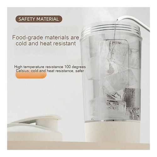 Shaker Mezclador Automático De Proteína Polvo Portátil 450ml