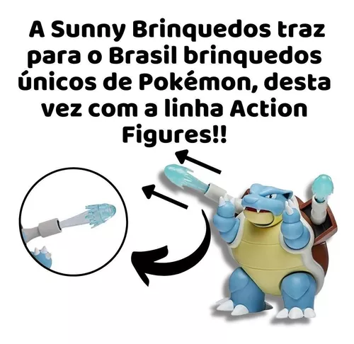 Compre Boneco Pokémon Blastoise - Sunny Brinquedos aqui na Sunny Brinquedos.