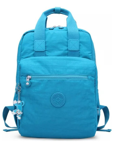 Mochilazo De Mujer Juvenil Bolso Para Laptop Deportiva Moda Color Cielo Azul