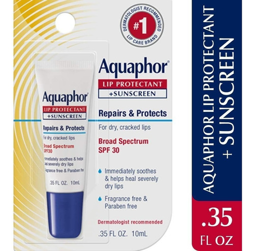 Aquaphor Lip Reparación De Labios Tubo Blister Card Spf 30