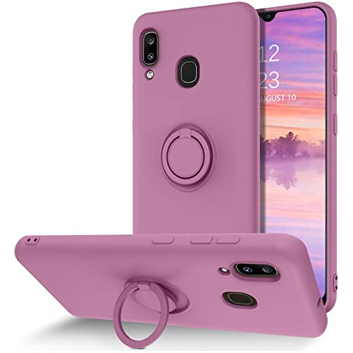 Funda Para Samsung Galaxy A20 / A30 Deep Morado Delgada Sili