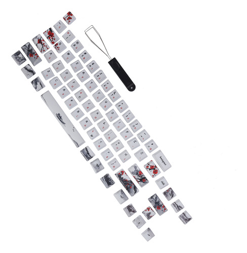 Fundas De Teclado Keycaps Pbt, Sublimación A 5 Caras, 71 Tec