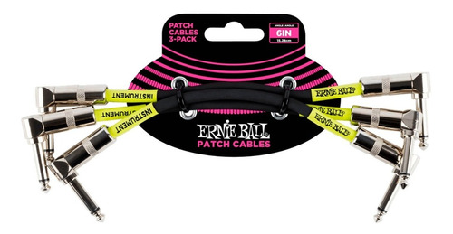 Ernie Ball 6050 Cables Patch Pedales Guitarra 15 Cm 