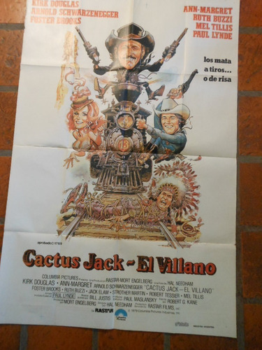 Afiche De Cine Cactus Jack El Villano (cod. 240) (Usado)