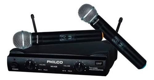 Microfono Inalambrico Doble Philco Wu 828