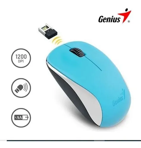 Mouse Inalámbrico Genius Nx-7000 Ocean Blue