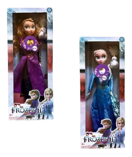 Muñeca Frozen Ana Y Elsa Cantan Libre Soy Precio X1