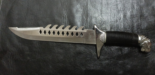 Cuchillo Tactico Con Cabeza De Leon