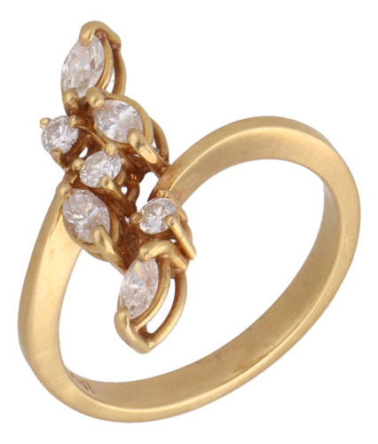 Anillo De 18k Oro Amarillo, 3.5 Gramos