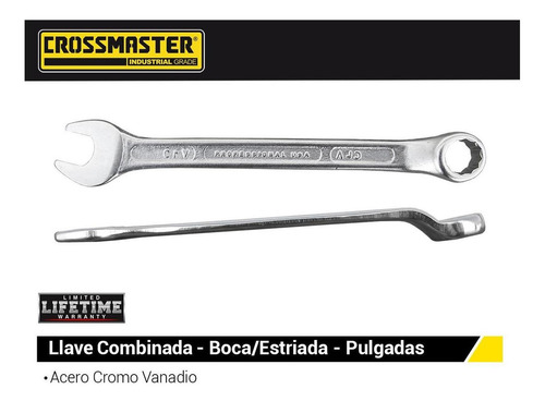 Llave Combinada Boca Estriada 7/32 Crossmaster 9962102