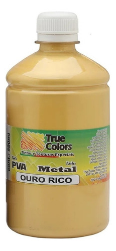 Tinta Pva Metal 500ml 57992 Ouro Rico True E Colors