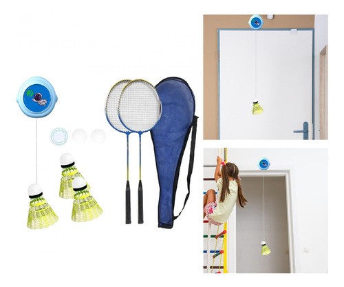Entrenador Individual De Raquetas Azules De 2 Piezas