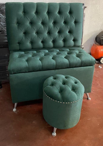 Combo Respaldo Capitoné 105cm + Baulera 100x40x60cm Indicar En El Chat