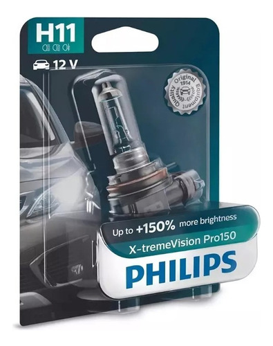 Lâmpada Philips X-treme Vision Pro150 H11 55w 12v Unitária