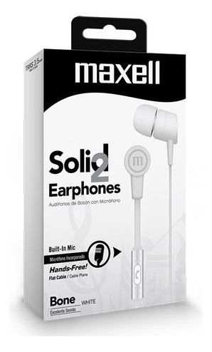 Auricular Maxel In Ear Sin 7 Micro Blanco Trs 3.5mm