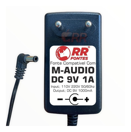 Fonte Carregador 9v M-audio Radium 49 E Radium 61 E Mk-225
