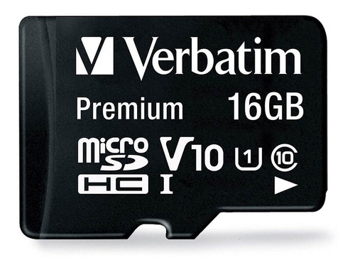 Memoria Micro Sd Verbatim 16gb 80mb/s Celular Camara Tablet