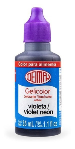 Colorante Comestible En Gel Violeta Neón 35ml Deiman