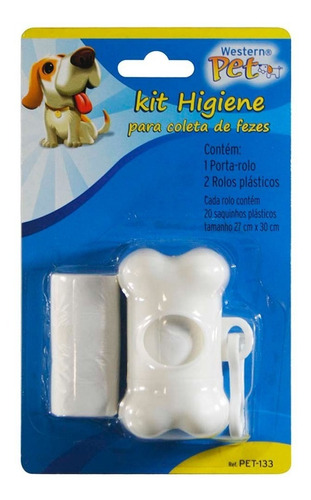 Kit Higiene P/ Coleta Fezes Cata-coco Cachorro C/ 2 Rolos 