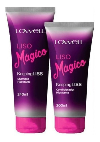 Liso Mágico Lowell Shampoo + Condicionador + Brinde