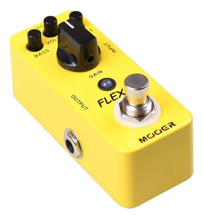Mooer Flex Boost Micro Pedal De Efecto Para Guitarra Color Amarillo
