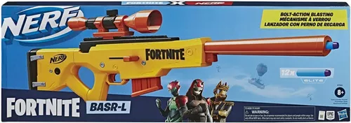 Lança Dardos Nerf Fortnite Réplica Basr-r, Com 3 Alvos E Mira