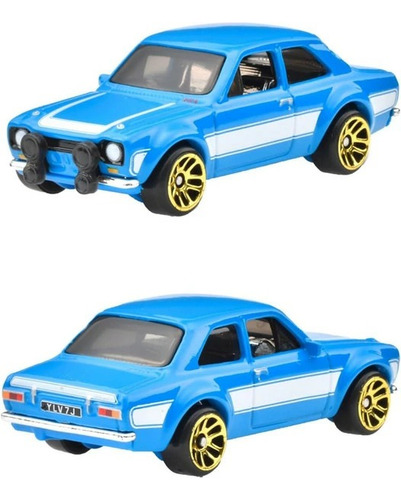 Hot Wheels 1:64 Rapidos Y Furiosos Silver Series Skyline 1970 Ford Escort Rs1600 Azul